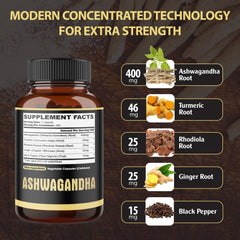 Agobi turmeric enhanced Ashwagandha capsules with vibrant color and potency