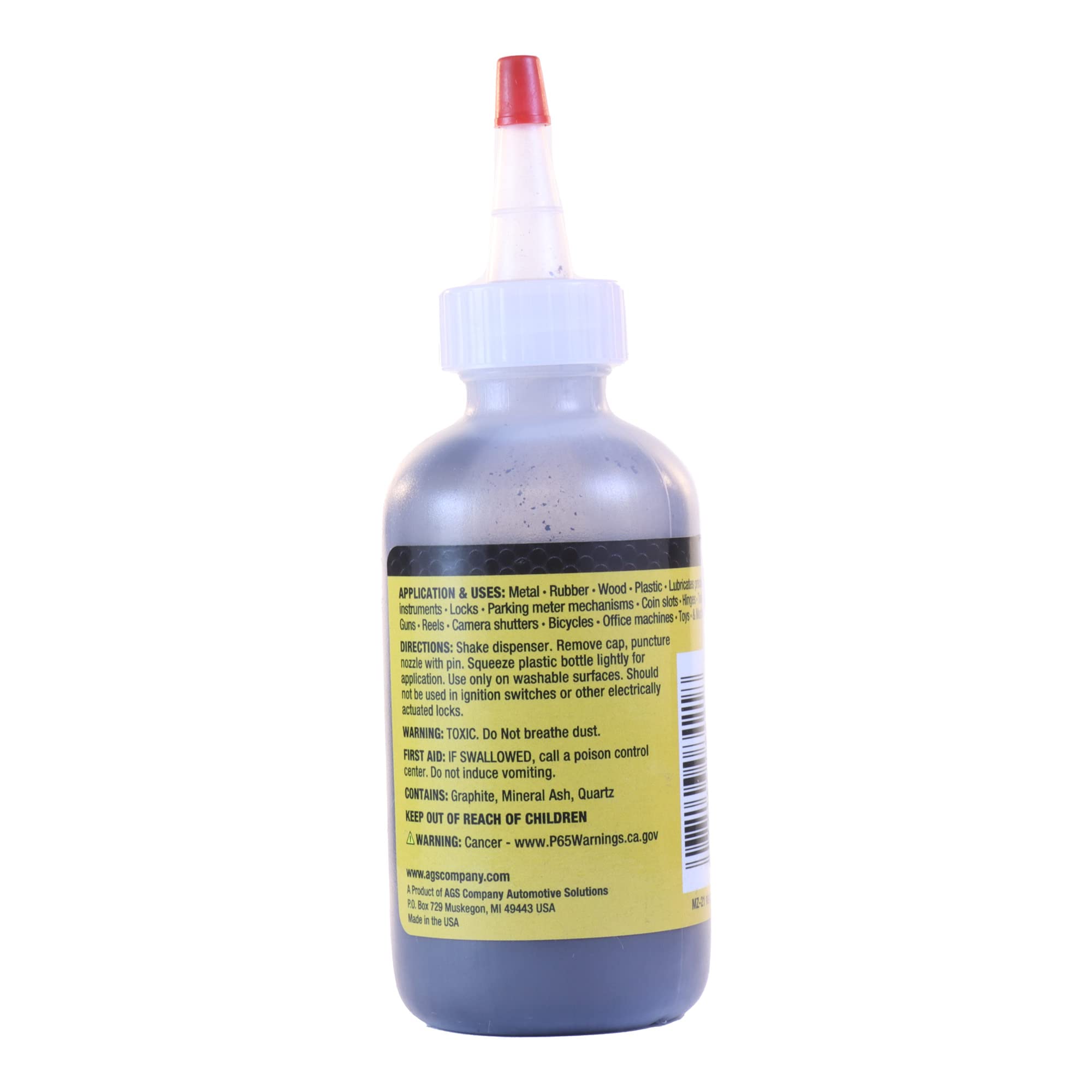 MR. ZIP dry film lubricant spreads a protective coating to resist dust and wear.