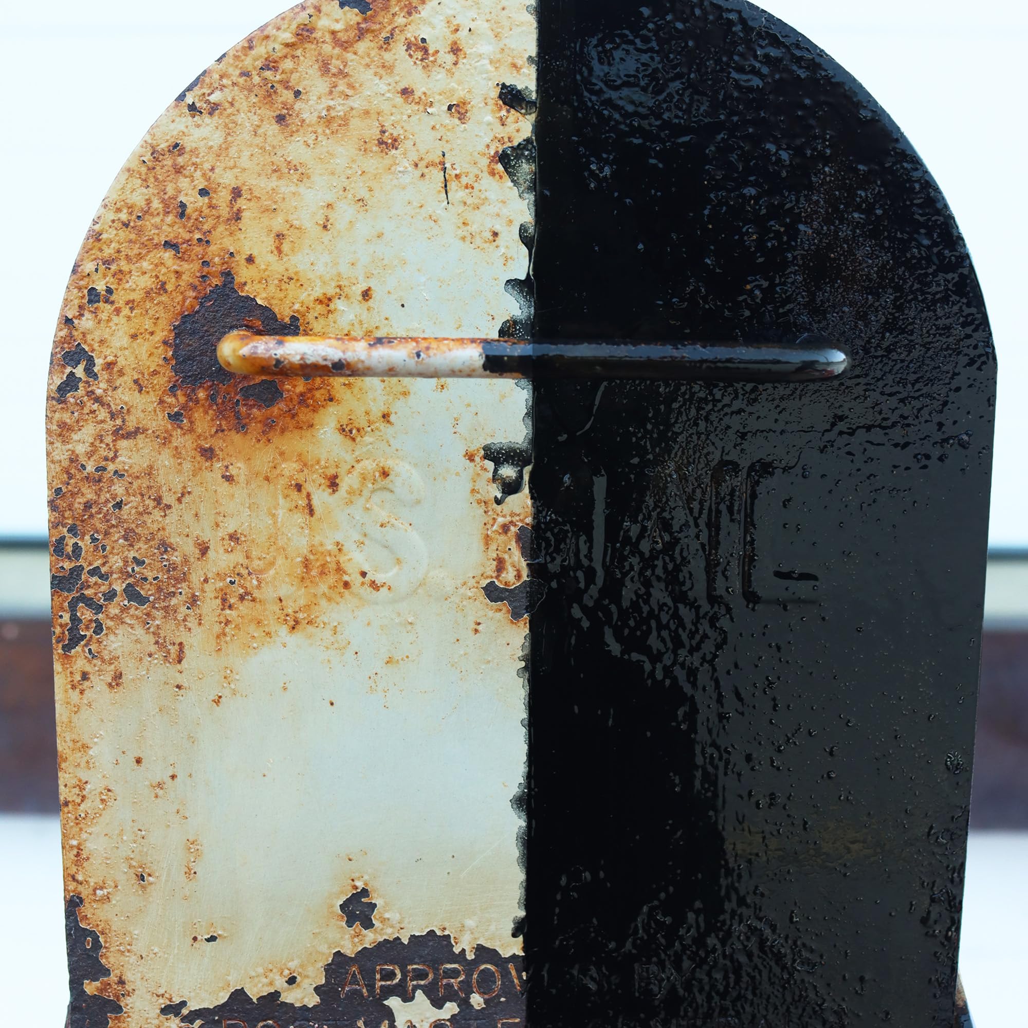 Salt spray-tested corrosion resistance of AGS Rust Stop Spray on metal