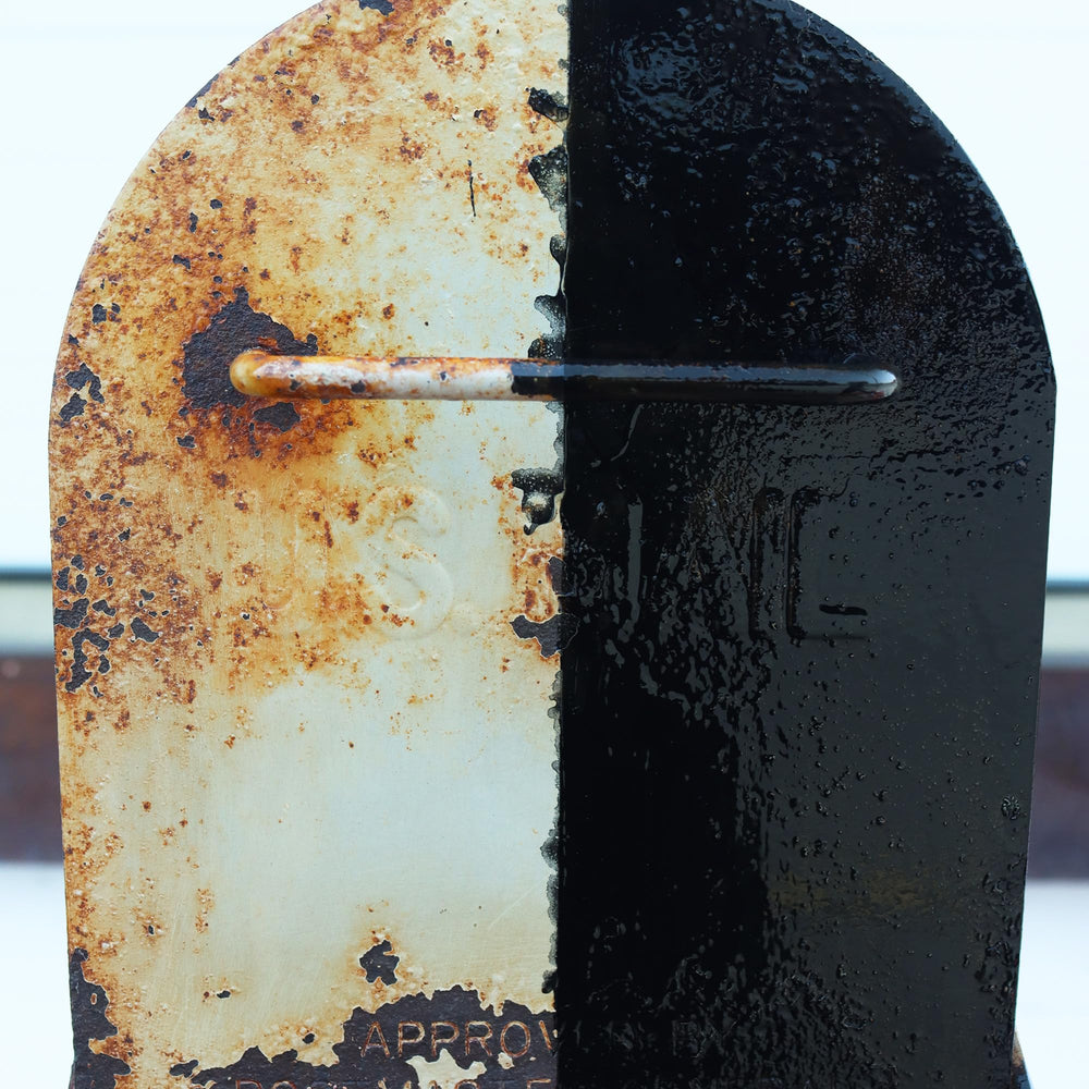 Salt spray-tested corrosion resistance of AGS Rust Stop Spray on metal