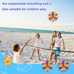 AGSIXZLAN breathing ball in hand promotes mindful breathing and stress relief.
