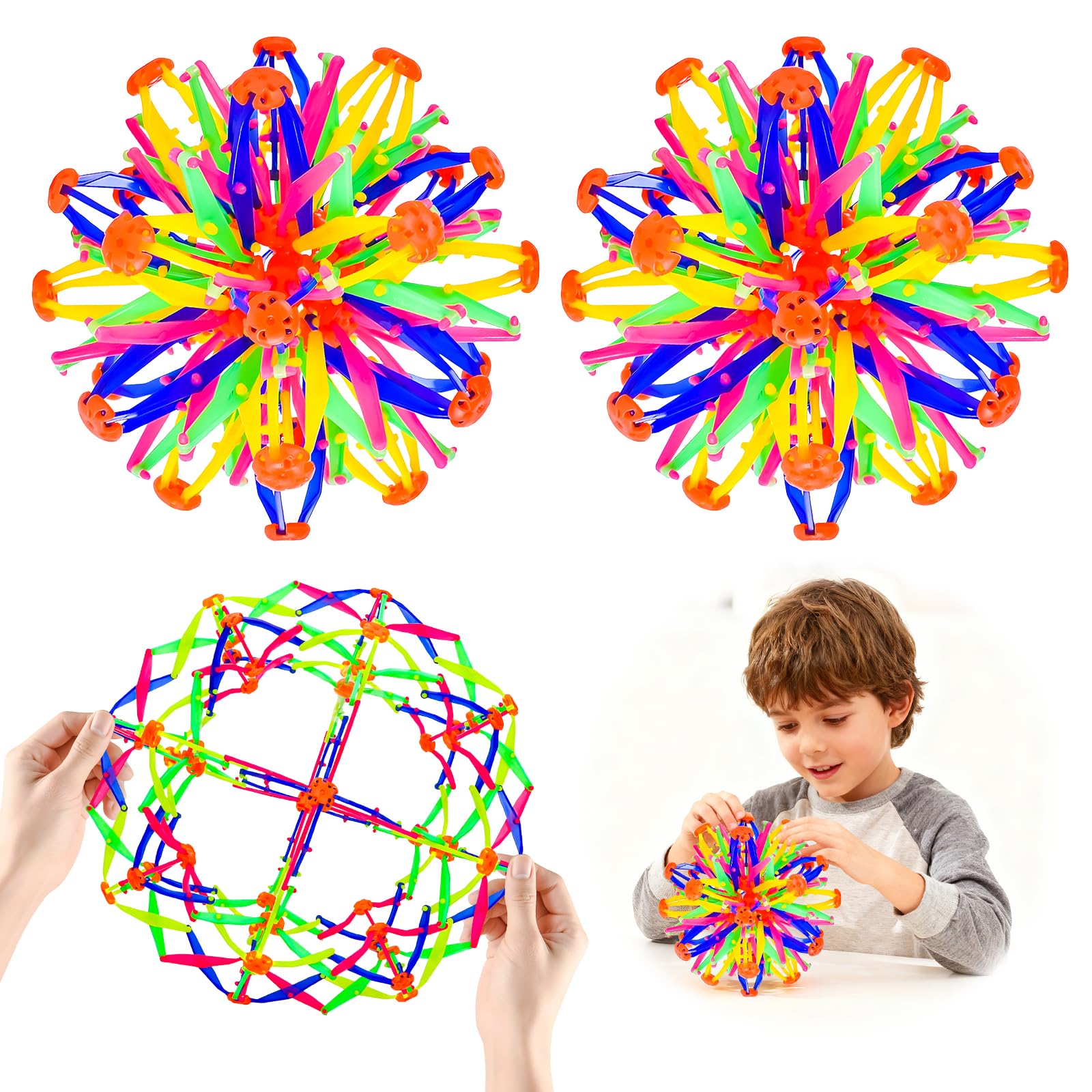 AGSIXZLAN colorful sphere expandable for calming sensory play and focus.