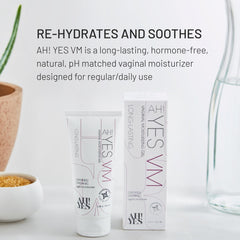 AH! YES VM application on skin showing easy rehydration during dryness.