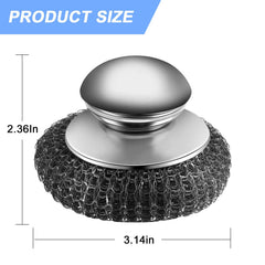 Ahardaim scrubber with handle close-up for comfortable grip