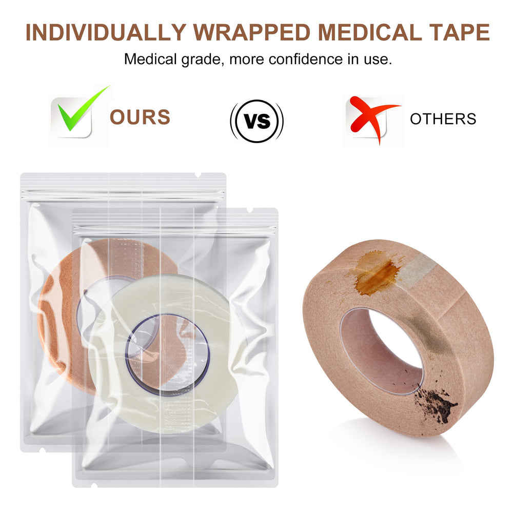 AHHALFFY wound-dressing tape secures pads without sticking to wounds
