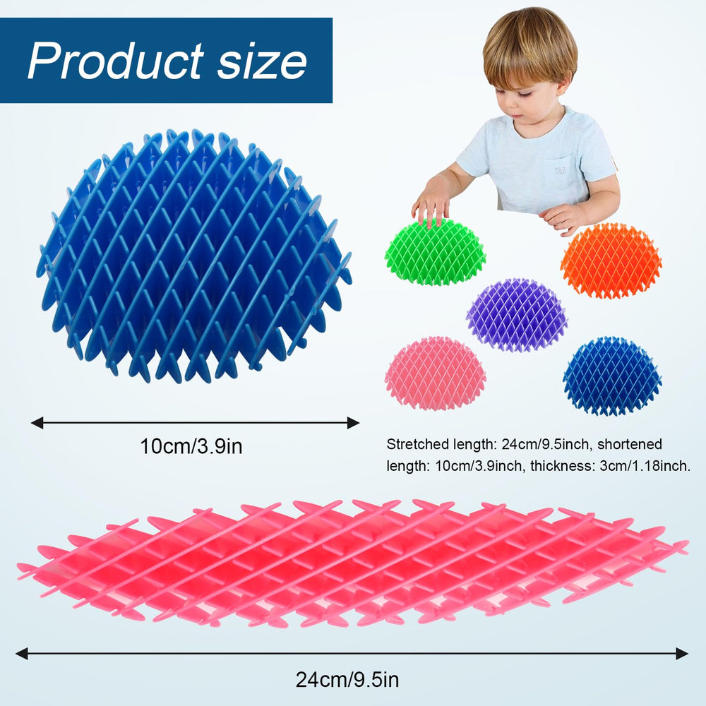 AHHSOY elastic mesh worm toy for tactile fidgeting and better focus.
