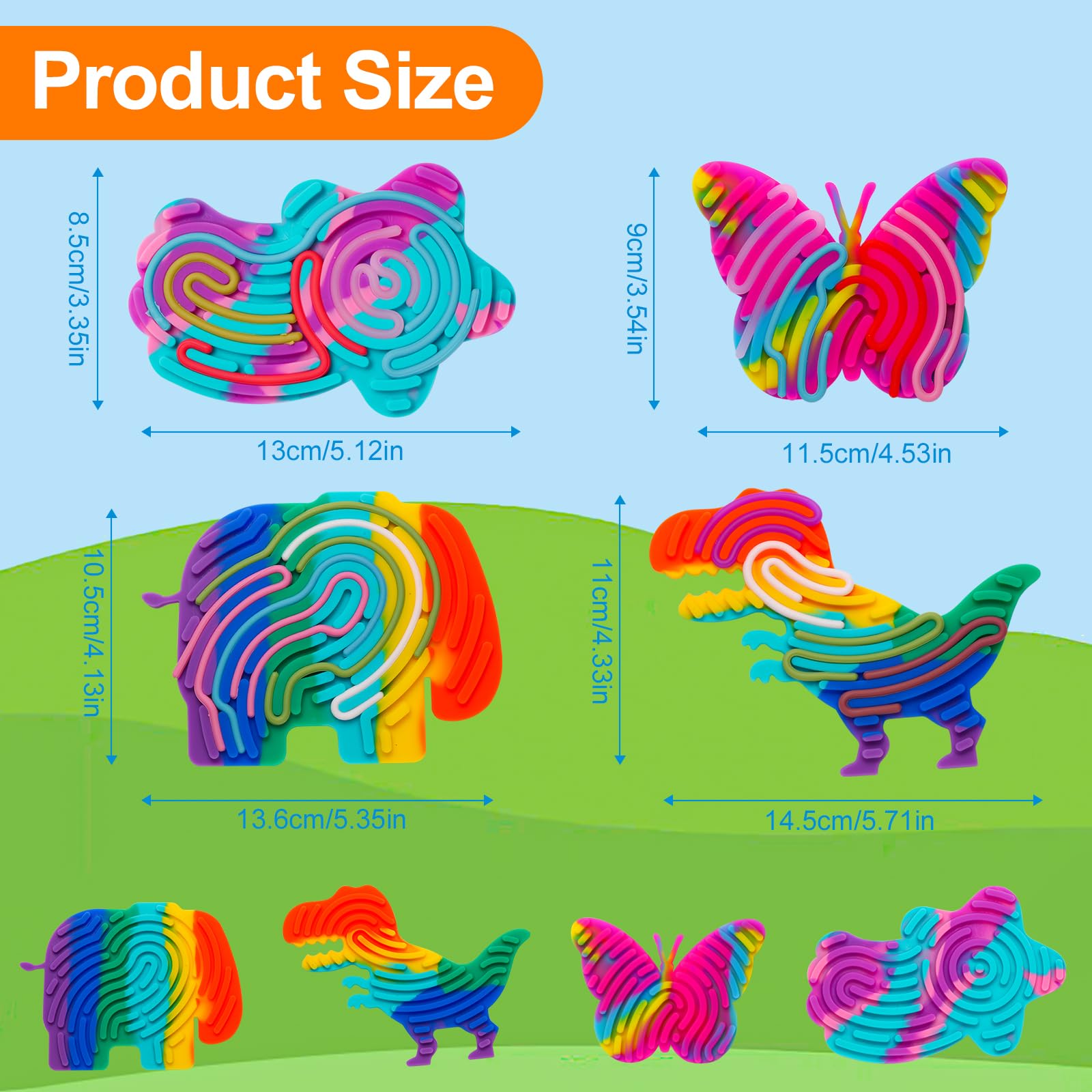 AHHSOY sensory board star with two-sided patterns to engage fine motor skills