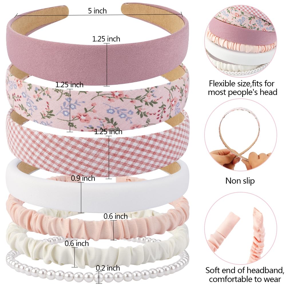 AHONEY pink headband padded for gentle comfort during wear.