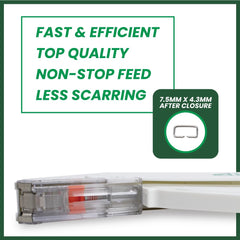 AHS Sterile Skin Stapler placed in a compact first aid kit for easy access.