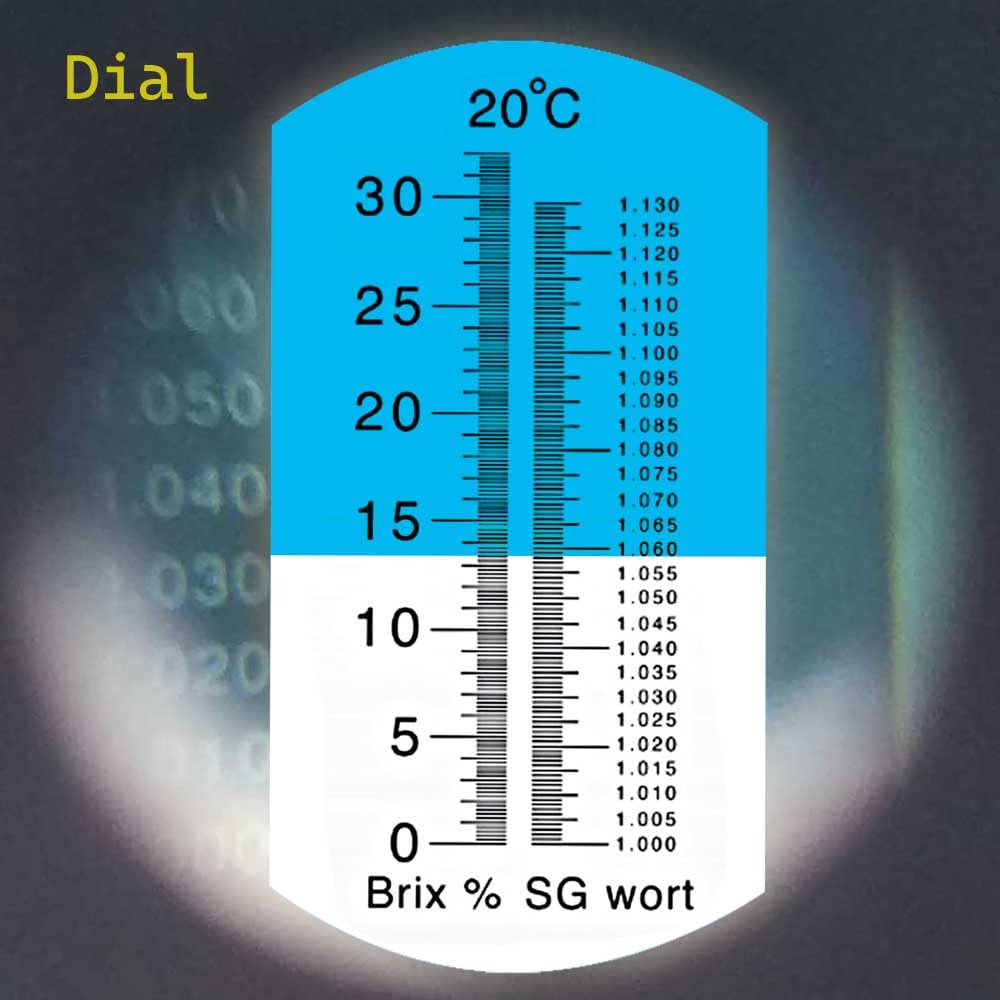 aichose Brix refractometer ATC indicator enabling consistent measurements in varied temps
