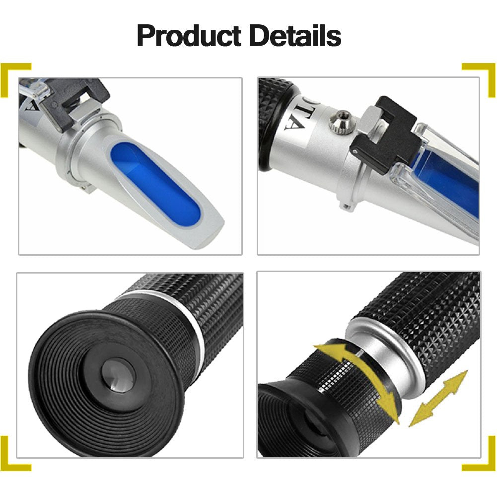 aichose Brix refractometer dual-scale display for sugar percentage and gravity