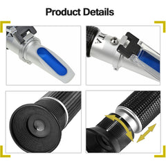 aichose Brix refractometer dual-scale display for sugar percentage and gravity