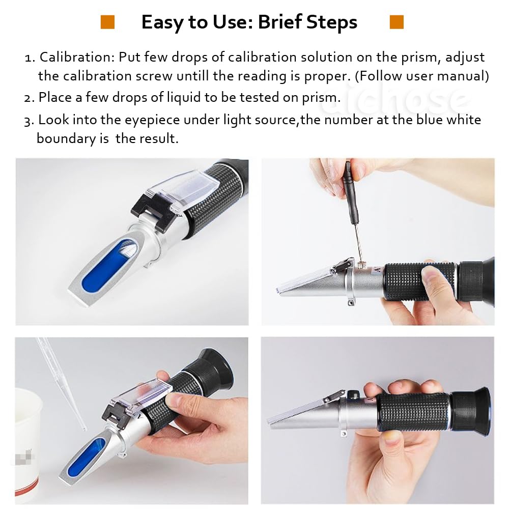 aichose honey refractometer with automatic temperature compensation speeds results