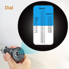 aichose honey refractometer moisture scale for water content checks