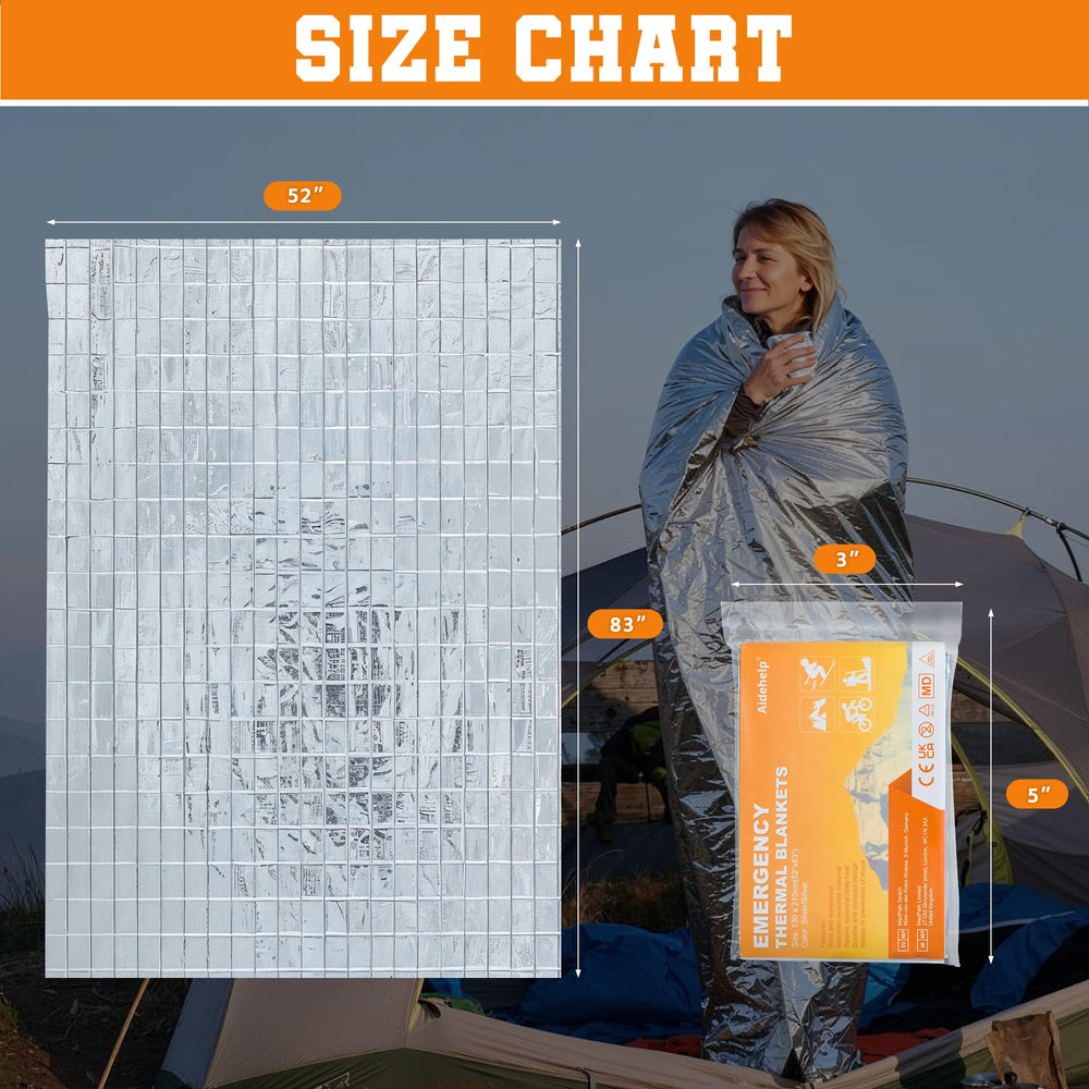 Compact 5x3 inch blanket fits in pockets and car compartments.