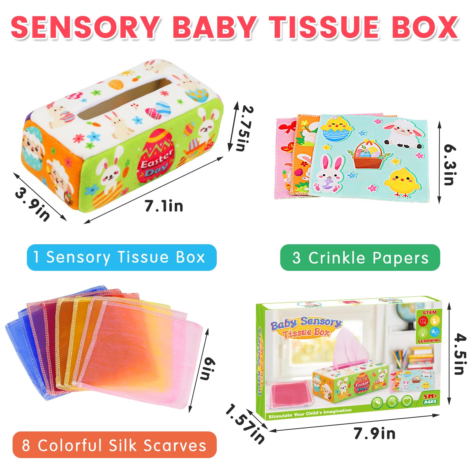 Aiduy portable sensory toy for babies supports on-the-go play.
