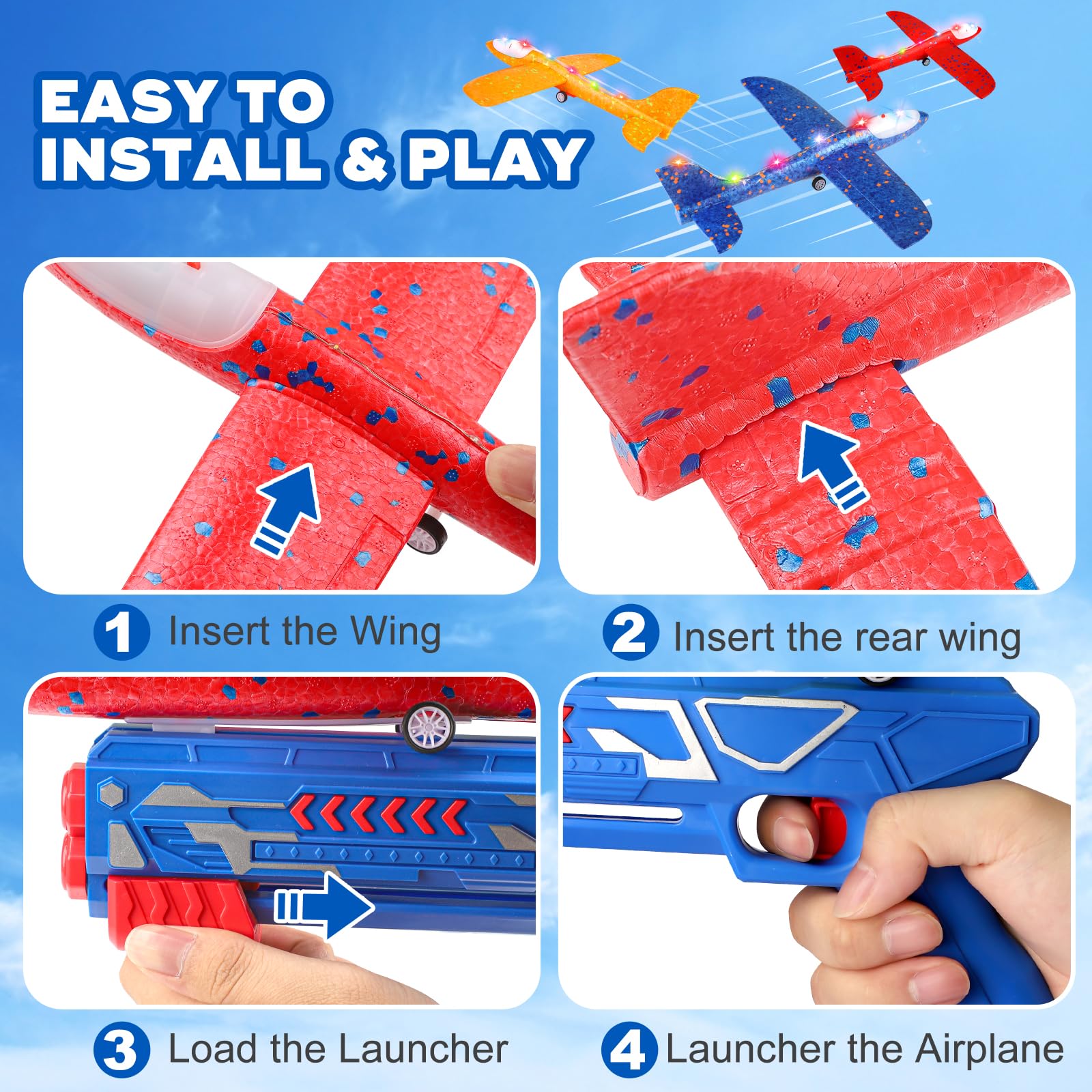 Aiencsai easy-assembly glider set for hands-on learning