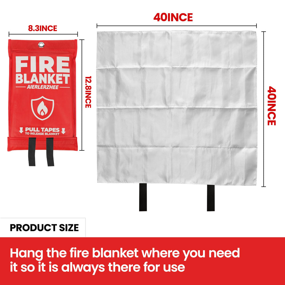 AIERLERZHEE fiberglass blanket detail showing heat resistance and easy handling.