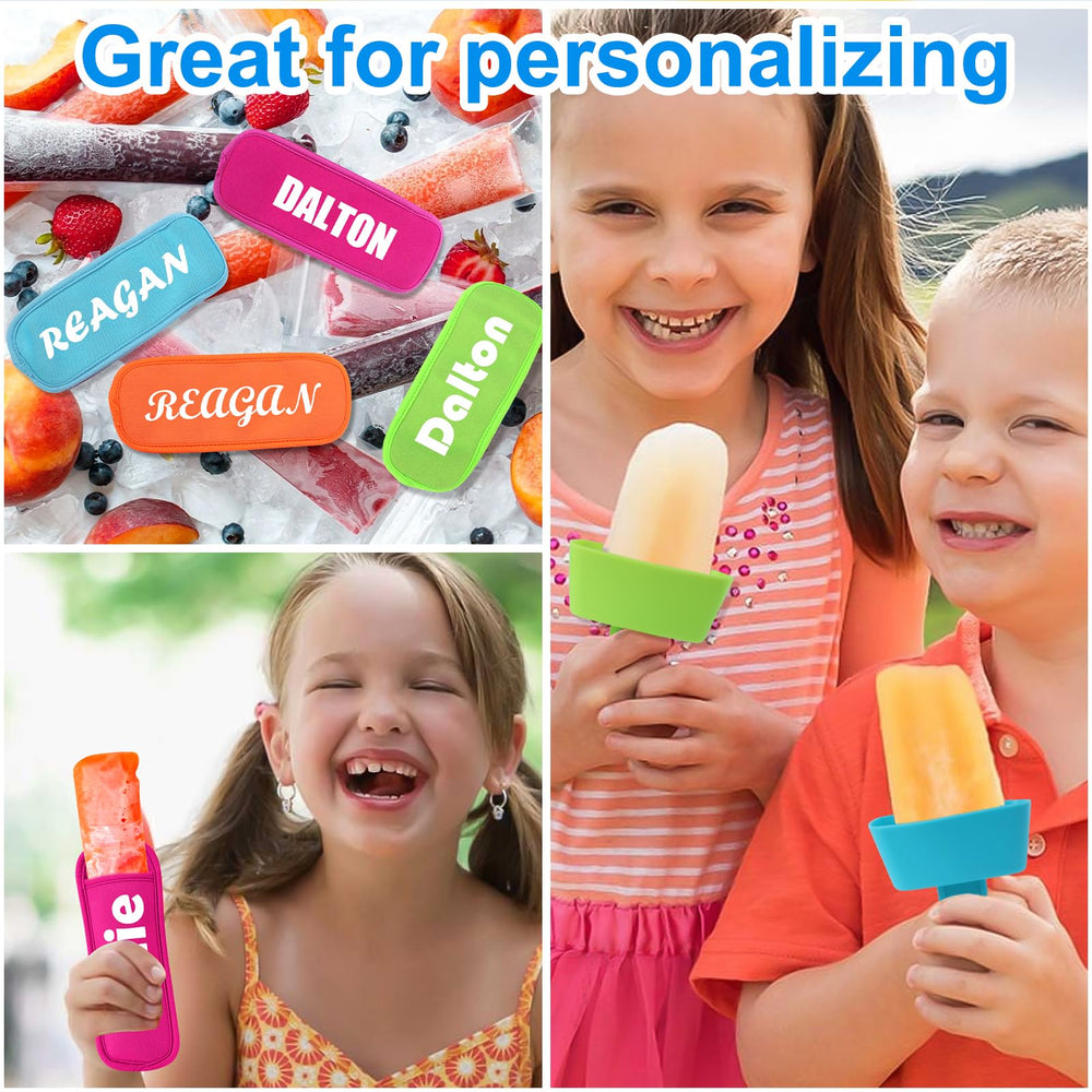 AIERSA neoprene sleeves keep fingers warm and clean while enjoying frozen treats.
