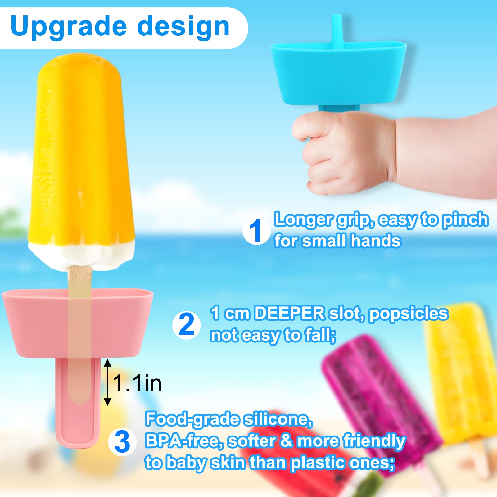 AIERSA mess-free popsicle solution is ideal for kids' snacks at home and on the go.