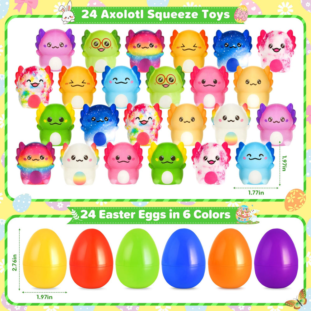 Aigybobo axolotl squishy toy closeup showing slow-rising texture.