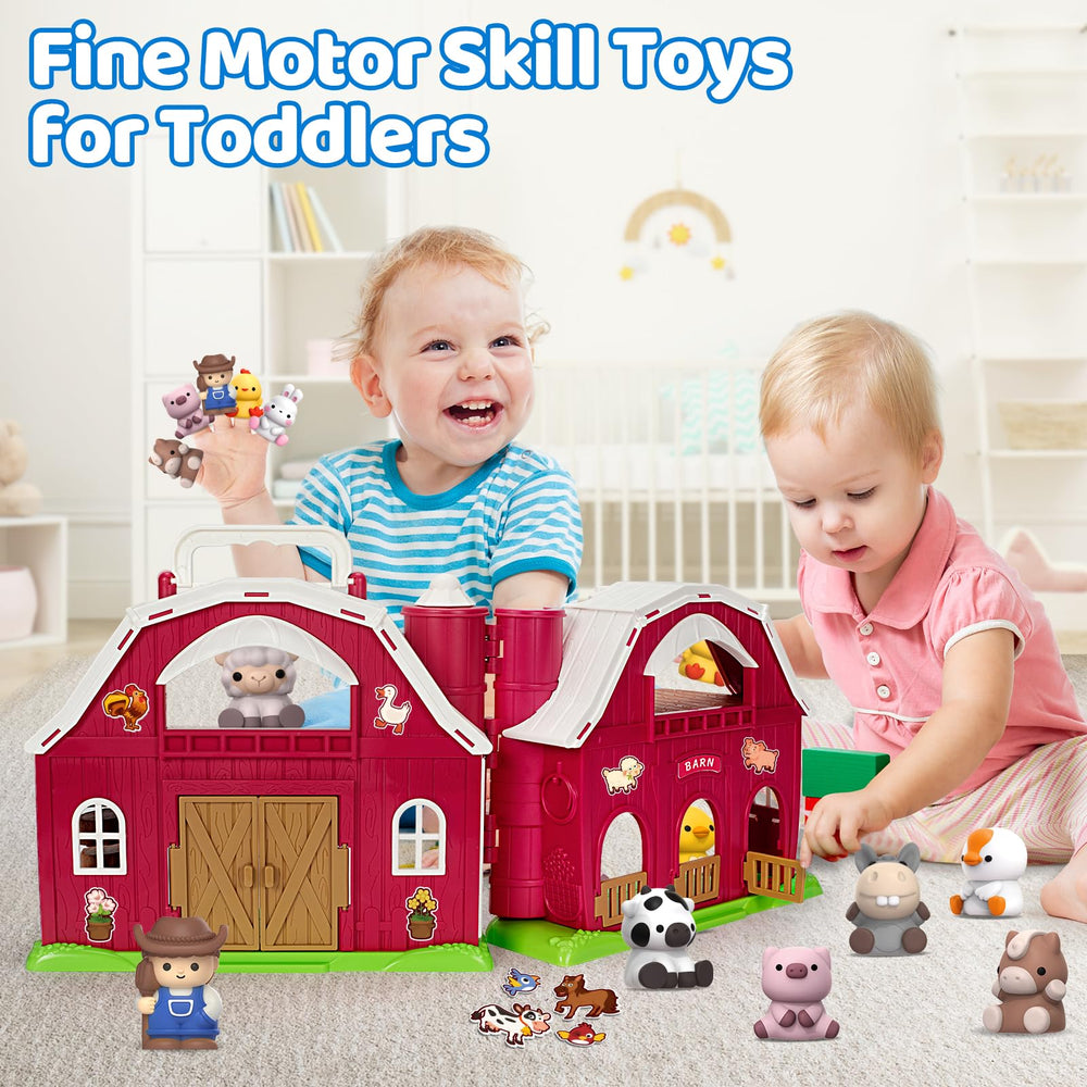 Aigybobo barn doors open and close to build fine motor skills.