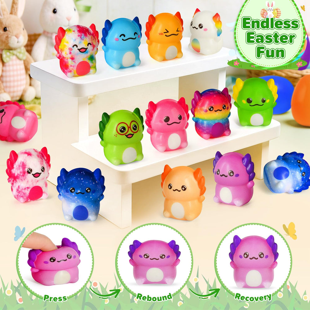 Aigybobo Easter grass display with bright eggs ready for hiding.