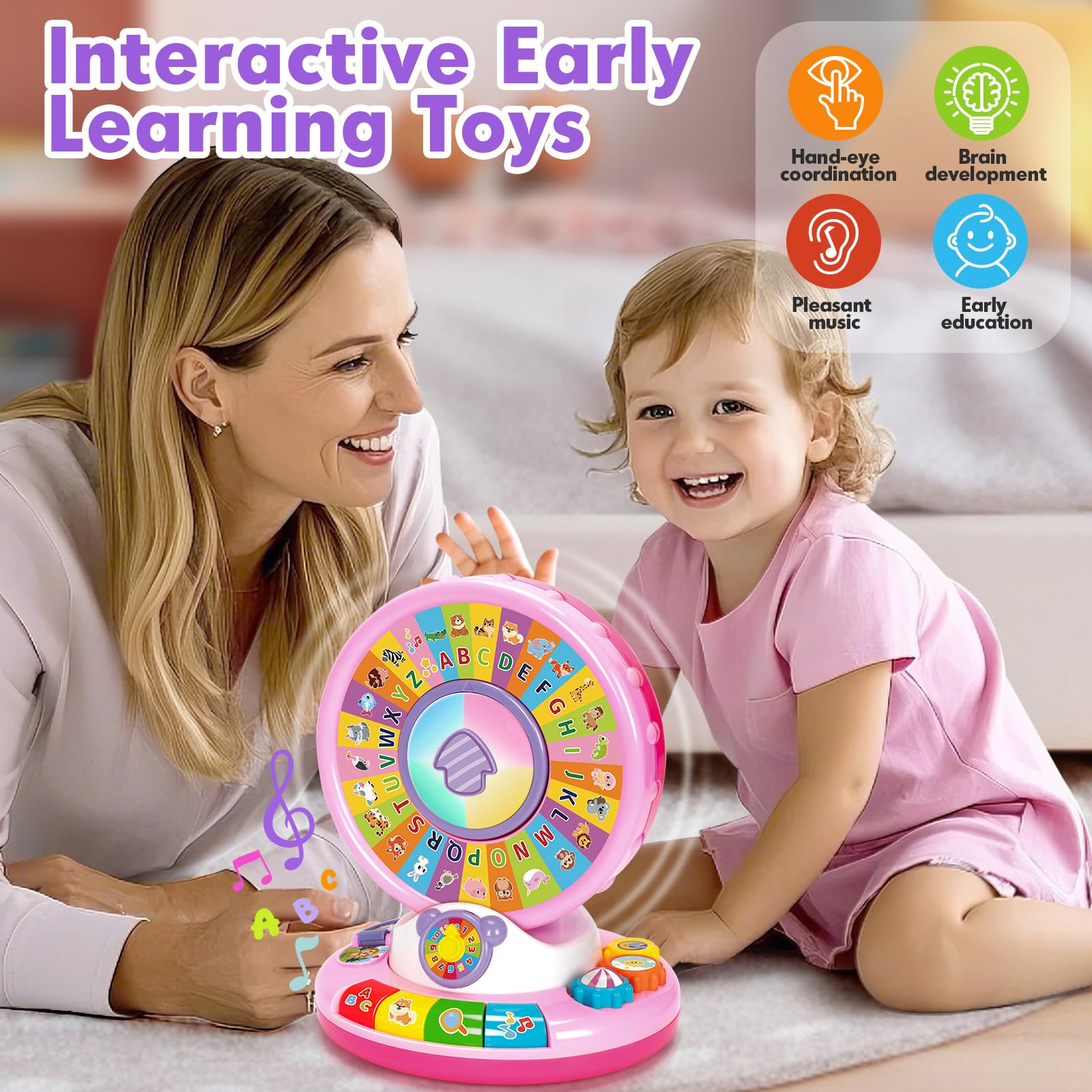 Aigybobo Gear blades create six sound effects to enrich sensory exploration.