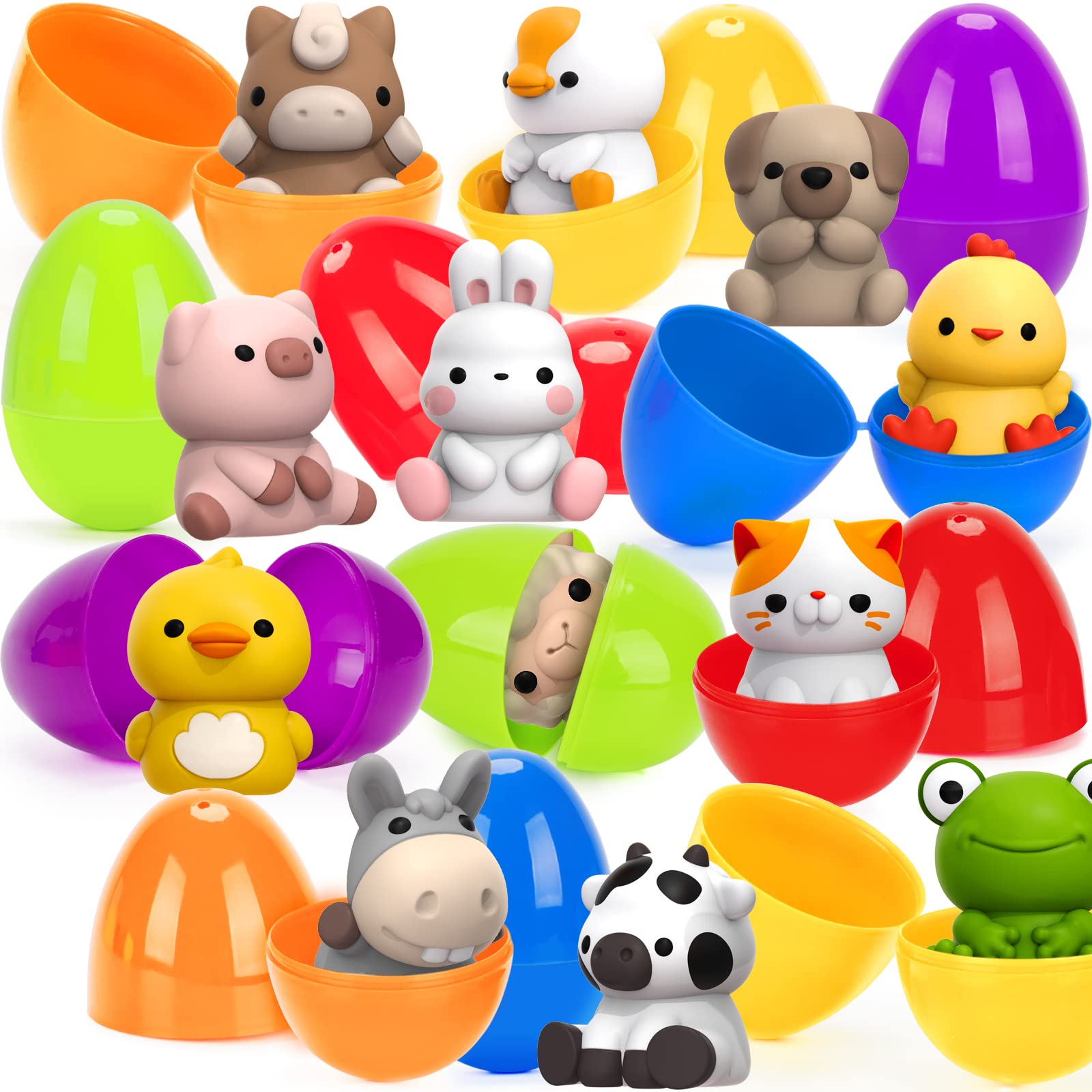 Aigybobo kid-friendly eggs with durable vinyl shells.