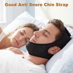 Aikaplus airflow jaw strap close-up reveals breathable fabric for comfort.