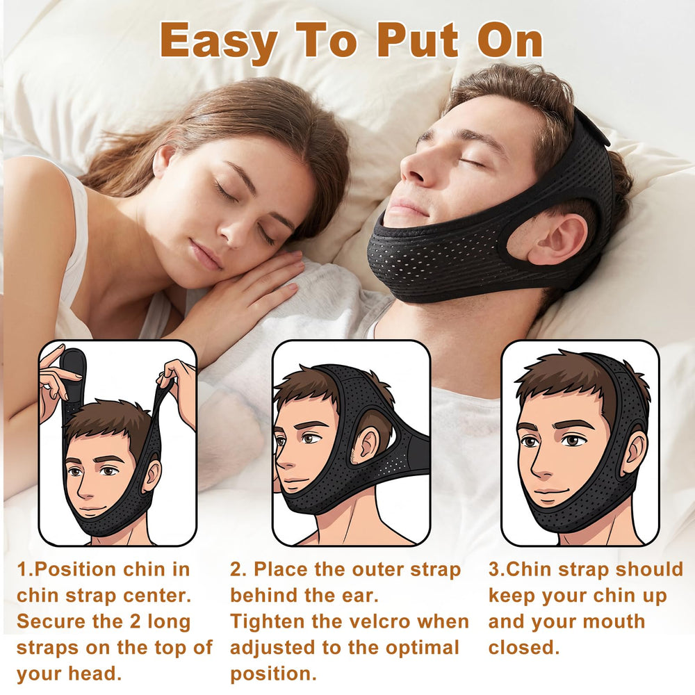 Aikaplus Lightweight travel chin strap folded for easy packing.