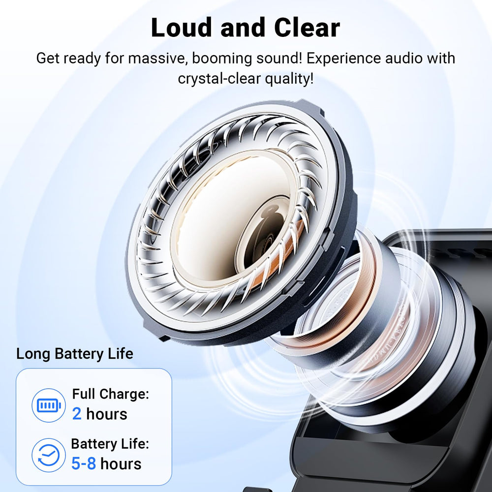 AIKELA LED colorful light adds ambient mood during listening.