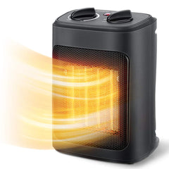Aikoper 1500W space heater front view with compact design for any room