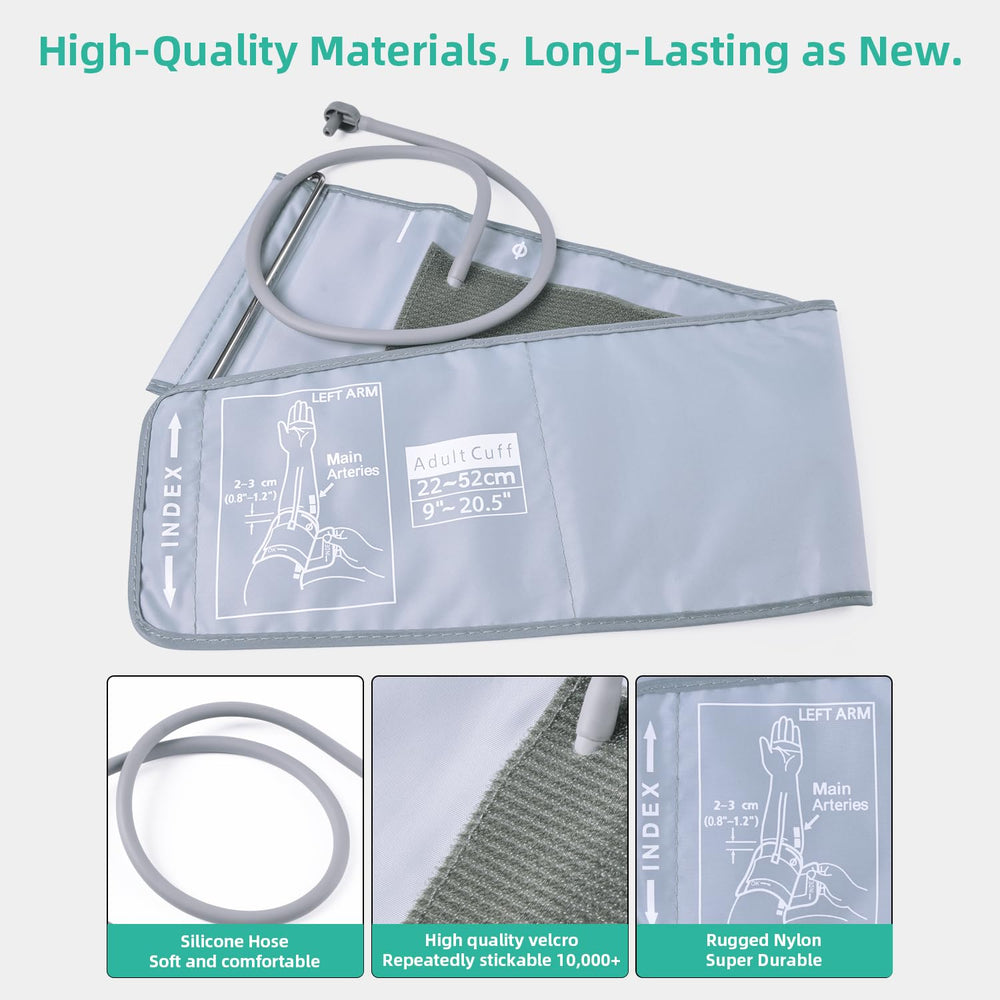 AILE nylon, silicone tubing, Velcro provide durable comfort.