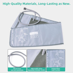 AILE nylon, silicone tubing, Velcro provide durable comfort.