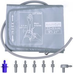 AILE extra large cuff on arm wrap fits 9-21 inches for universal use.