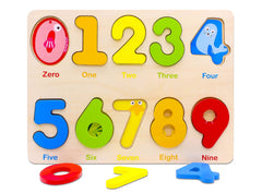Aile wooden number puzzles with bright colors for engaging learning sessions