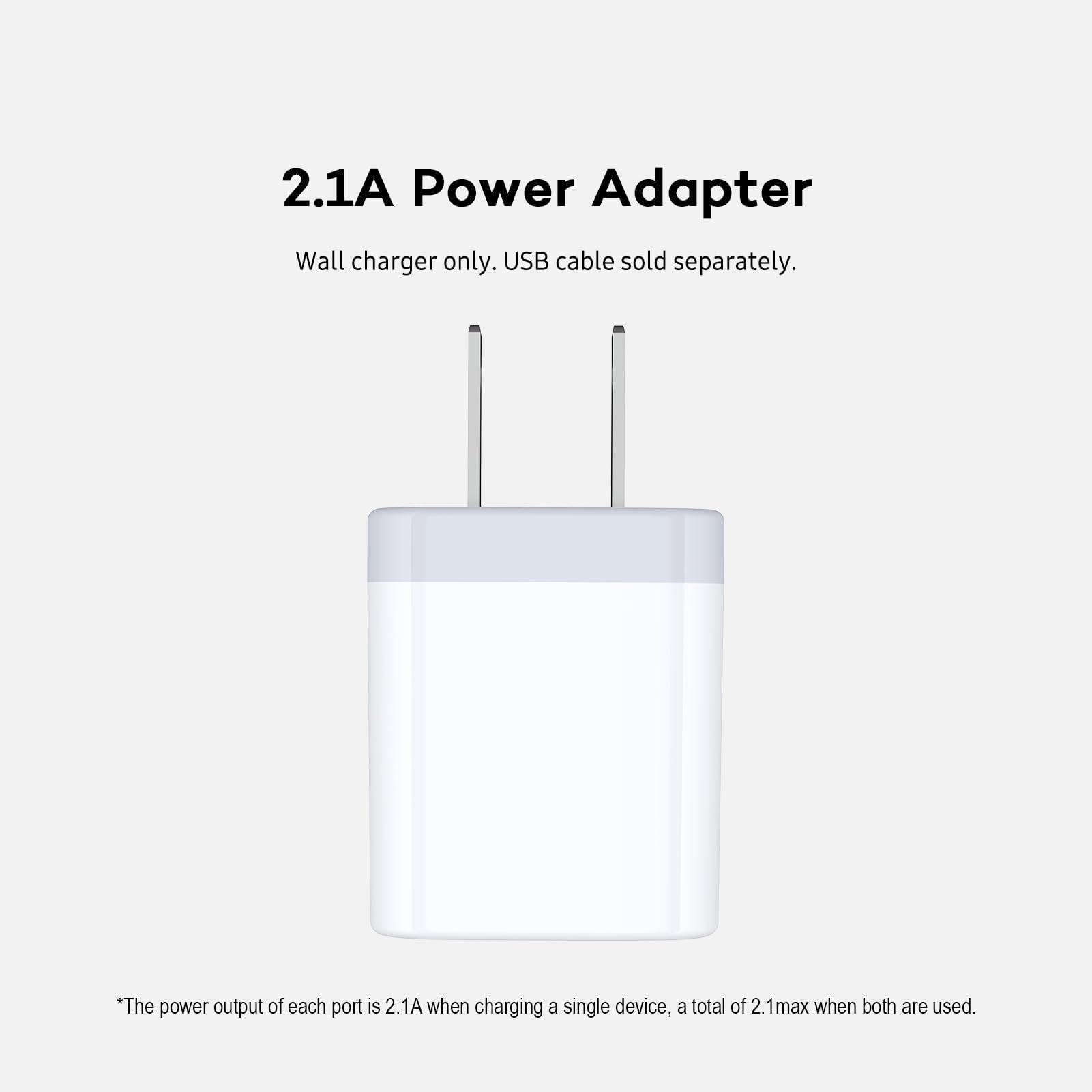 AILKIN compact charger block design ideal for travel and desk use
