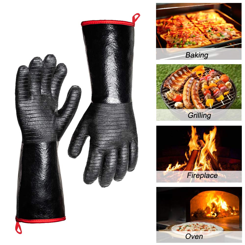 Aerial view of Aillary gloves showing waterproof neoprene coating.