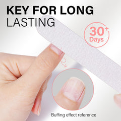 AILLSA gel nail glue crystal-clear finish for natural-looking nails.