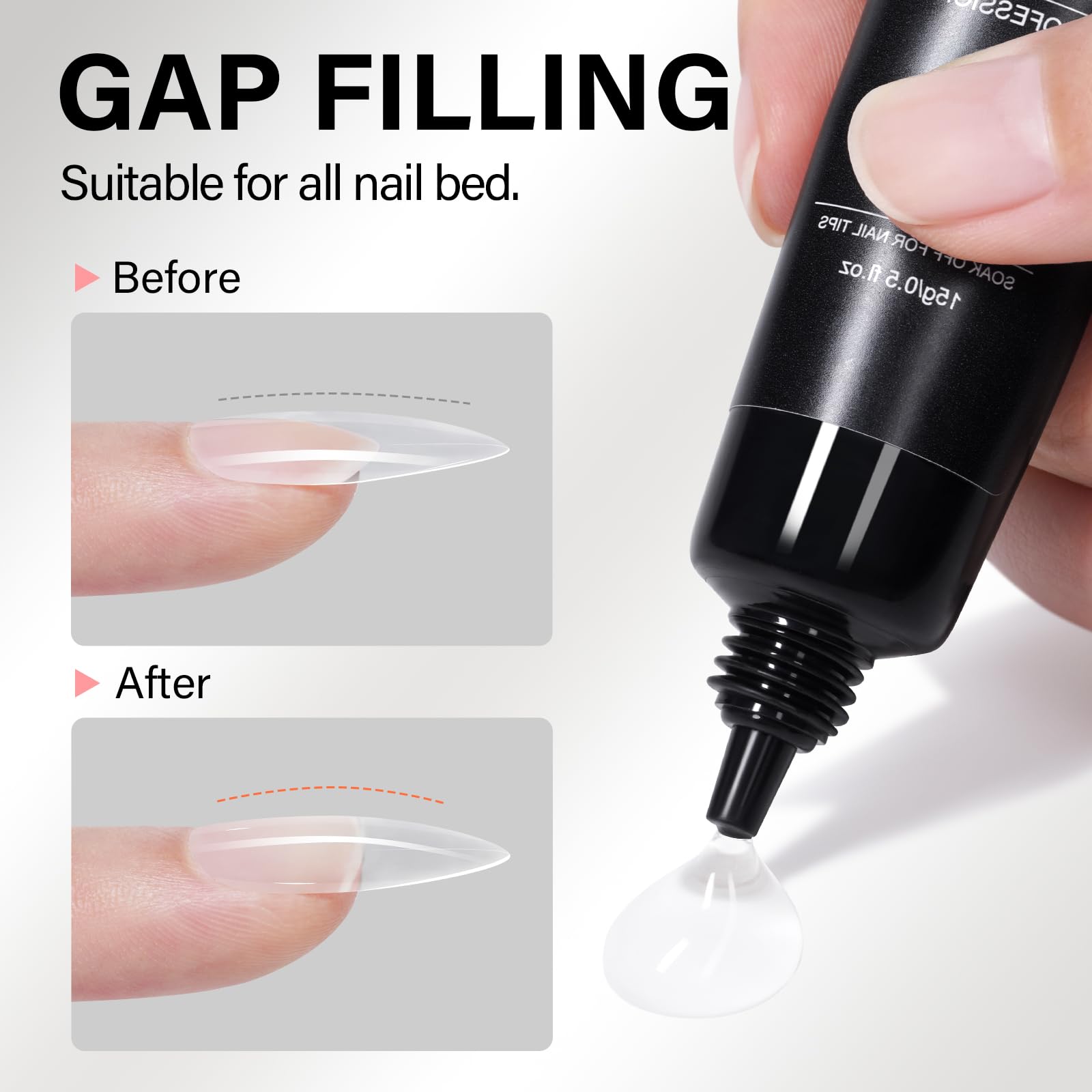 AILLSA gel nail glue ideal for nail art and rhinestones application.