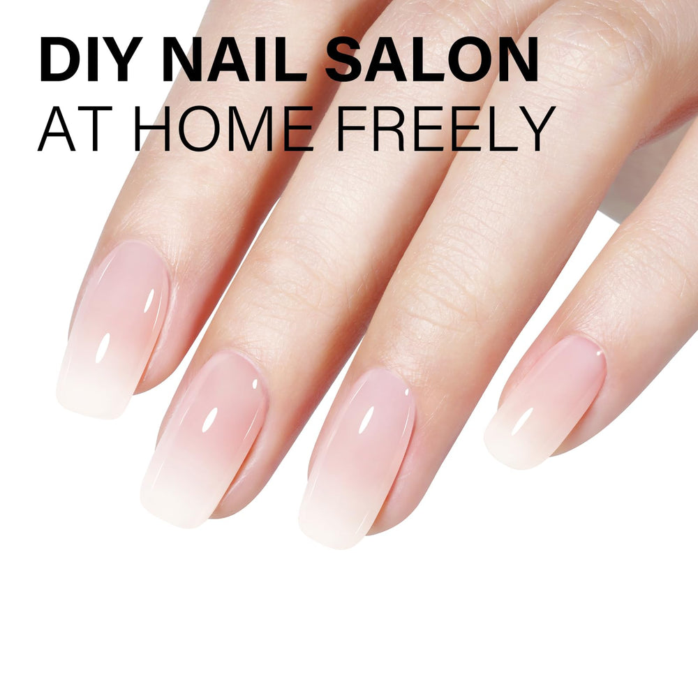 Long lasting wear with AILLSA milky pink nude gel polish