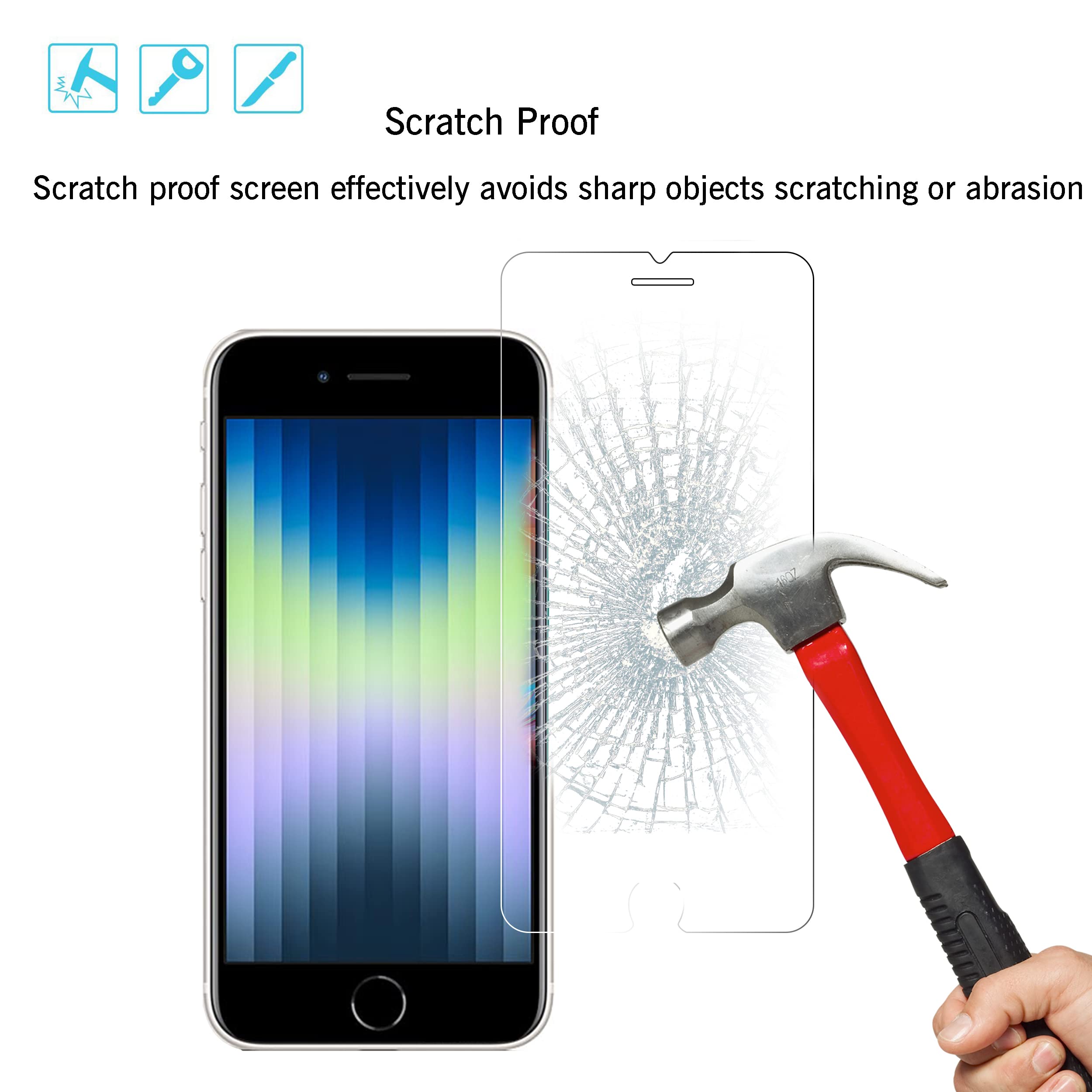 Ailun screen protector highlights hydrophobic oleophobic coating resisting fingerprints and sweat