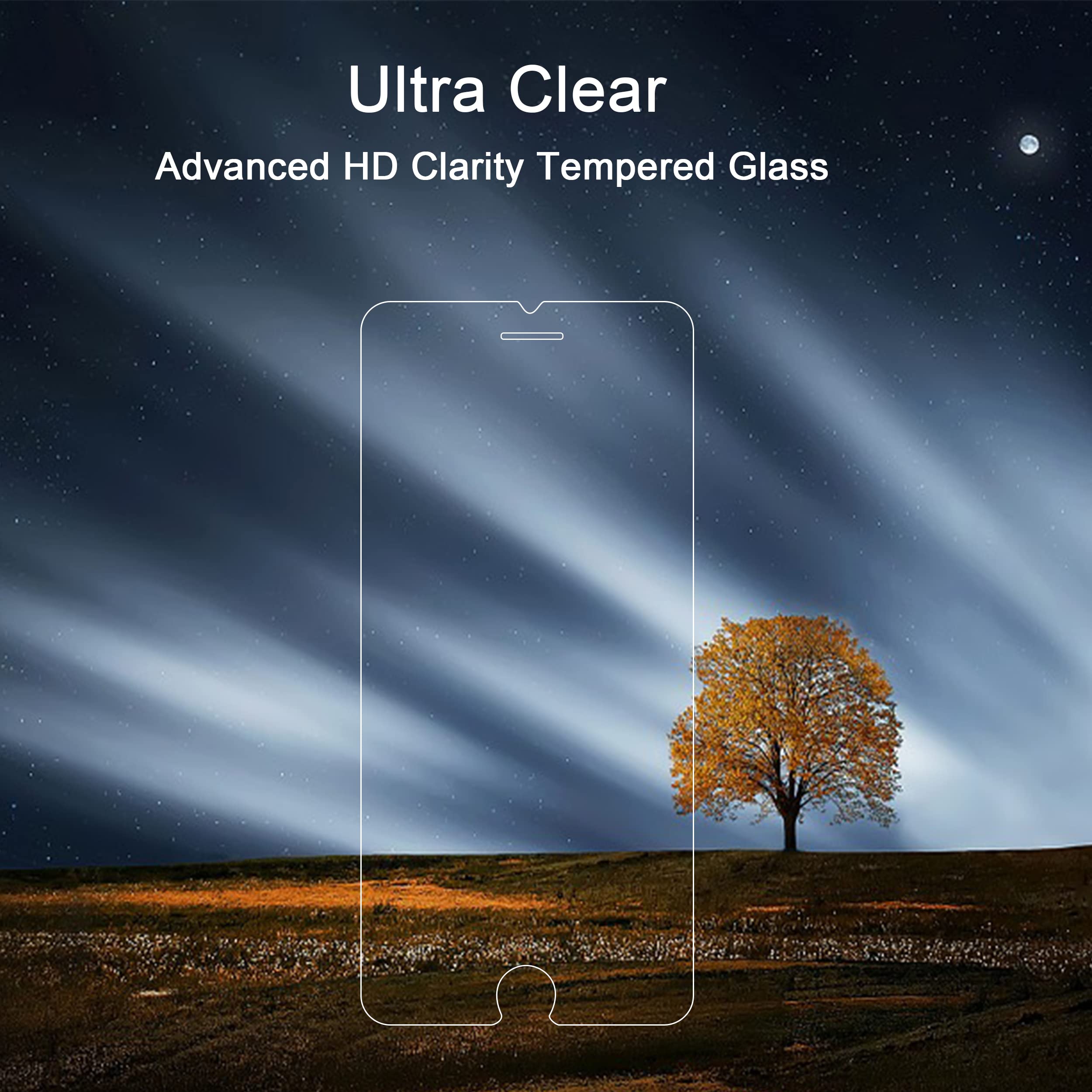 Precise laser-cut tempered glass providing accurate touch and snug fit