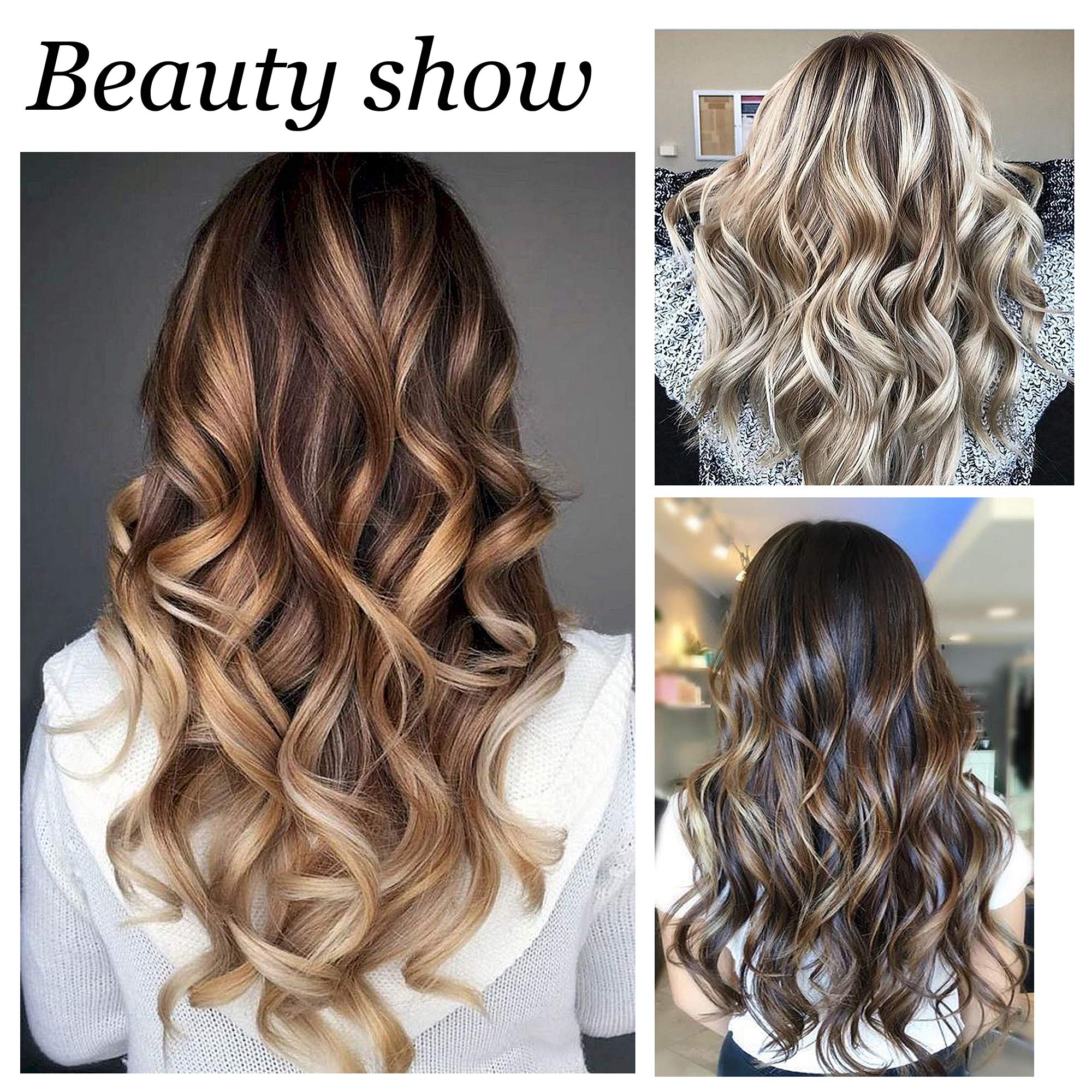 Aimin Hair Soft Curlers illustrated steps for at-home curling without heat
