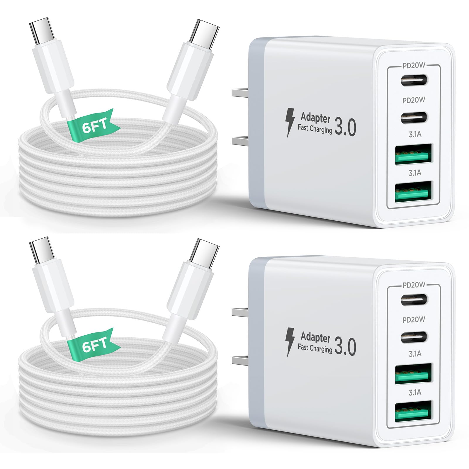 Aiminu 40W quad-port charger box: compact power hub for home charging