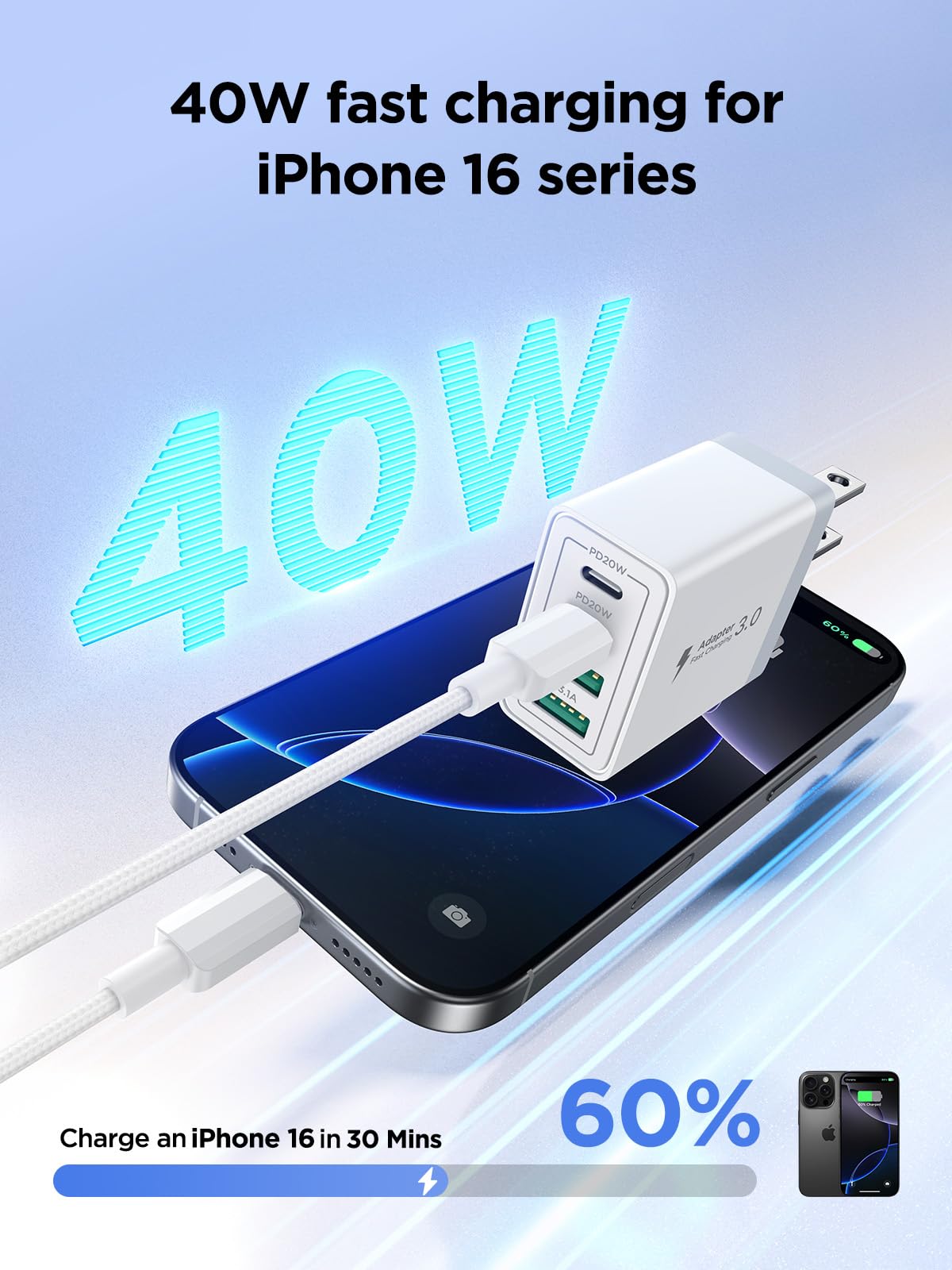 Aiminu 6ft USB-C to USB-C cable: long reach for desk setups