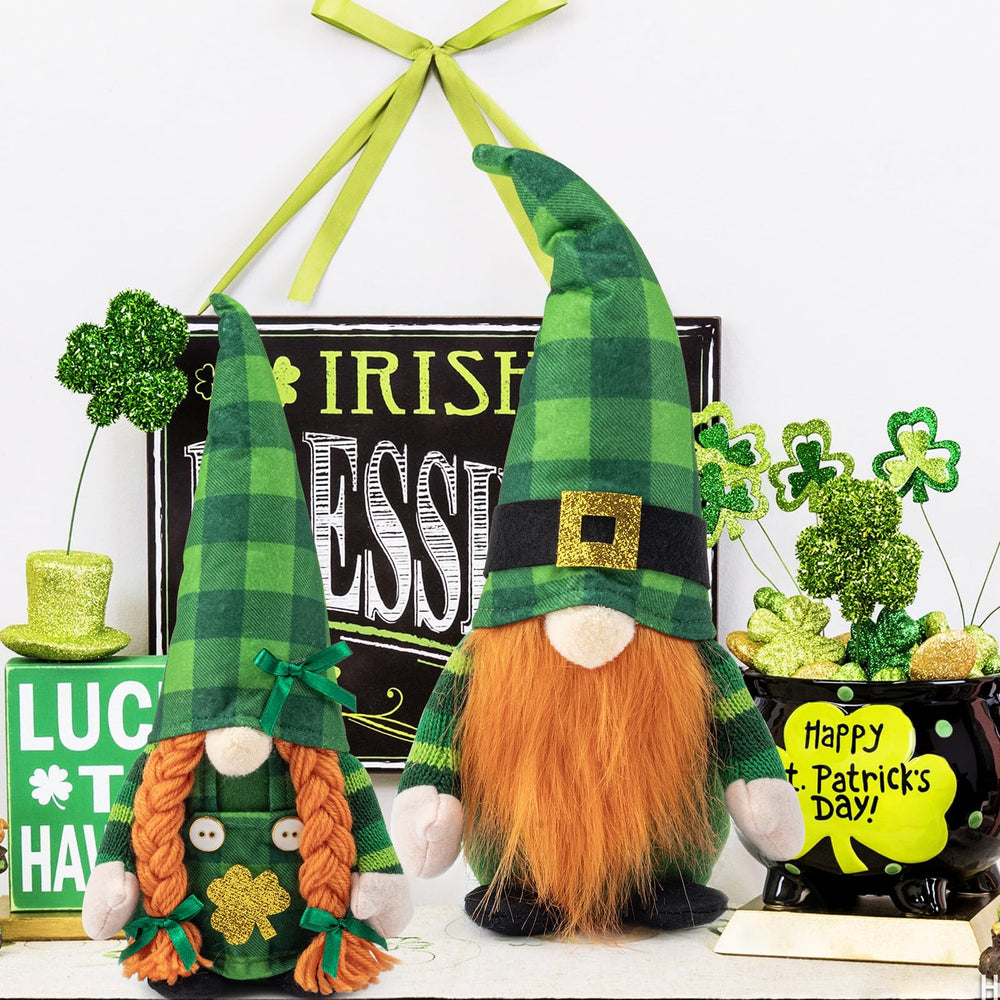 AinDen compact 9-inch gnomes suitable for mantels, beds, and desks.