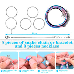 AIPRIDY European-style big-hole beads in bright hues