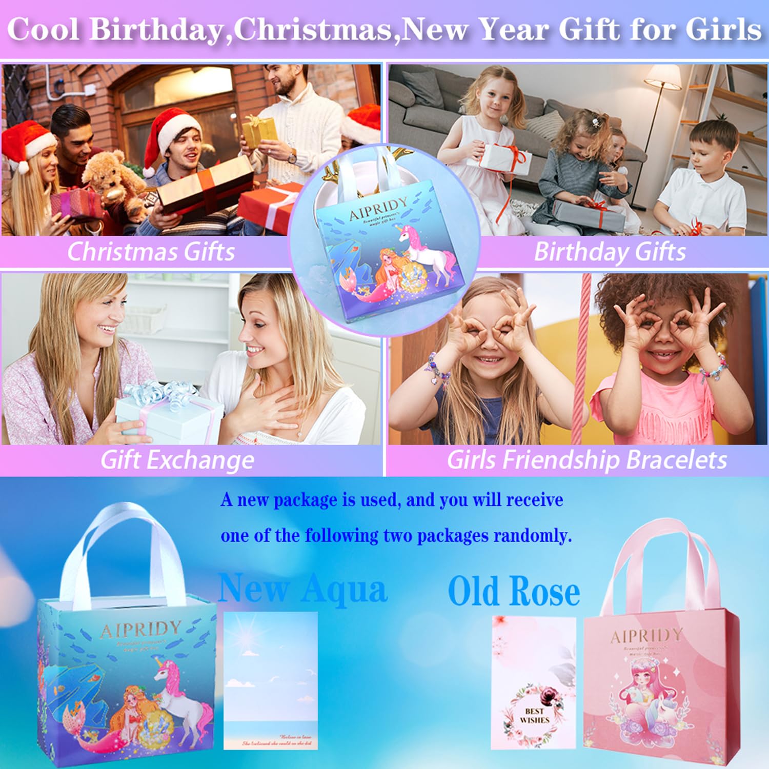 AIPRIDY unicorn-mermaid beads and spacers spark stylish bracelet designs.